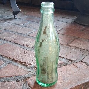 Vintage Green Glass Coka Cola Bottle